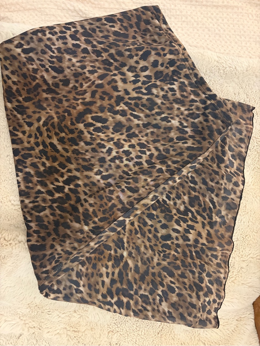 Leopard Print skirt - Brown Black